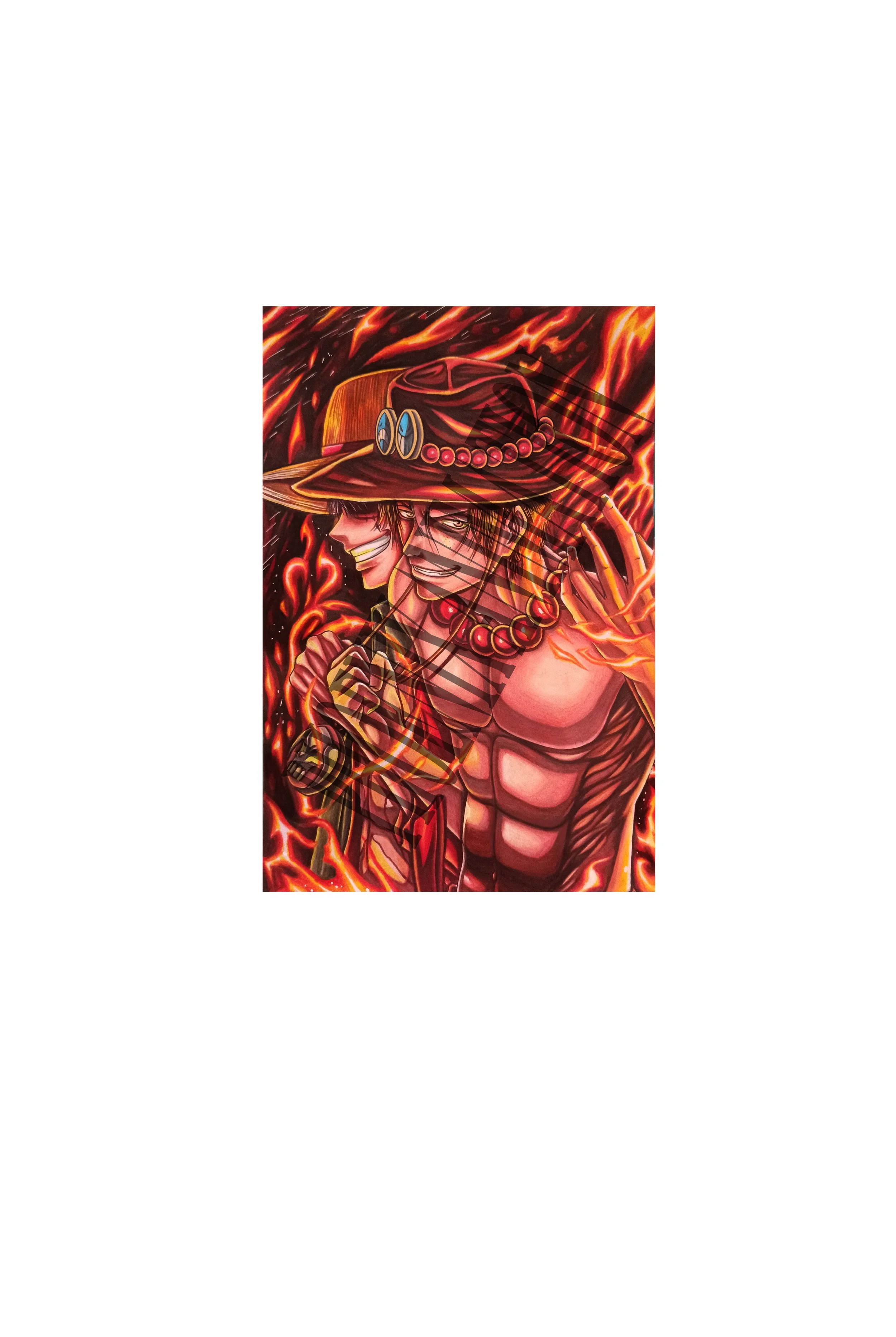 FUDMAE 筆前　Red Rose グラフィックポスター スカル FUDMAE 筆前 Red Rose グラフィックポスター スカル